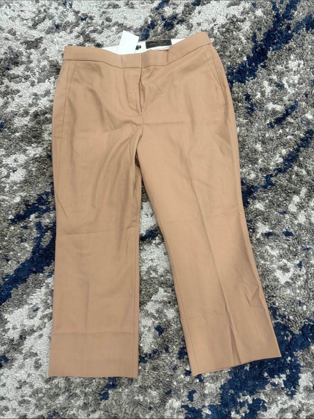 NWT - J.Crew WILLA CROPPED FLARE PANT IN ITALIAN CITY WOOL - Size 16